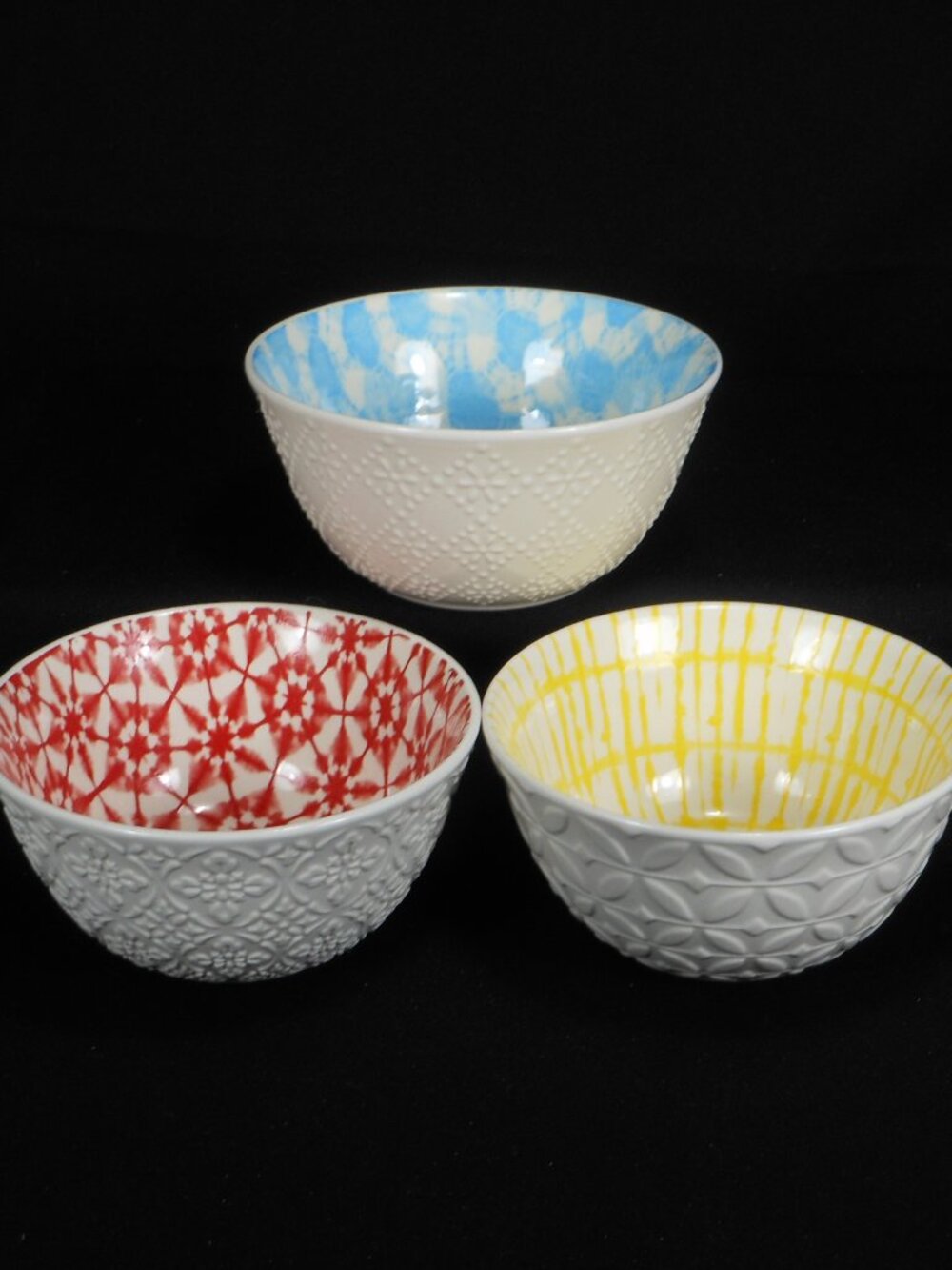 3 colorful multi purpose bowls, Signature Housewares